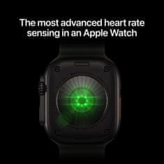 Apple Watch Ultra 4 pametna ura, Cellular, 49mm, Natural Titanium ohišje, Translucent Grey Ocean Band (mjad4qh/a)
