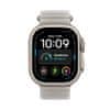 Apple Watch Ultra 4 pametna ura, Cellular, 49mm, Natural Titanium ohišje, Translucent Grey Ocean Band (mjad4qh/a)