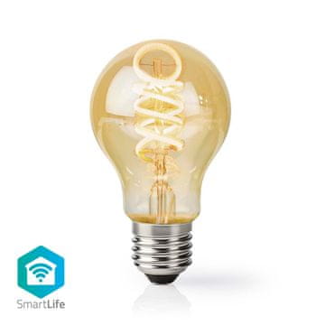 Nedis Vintage LED žarnica SmartLife | Wi‑Fi | E27 | 360 lm | 4,9 W | Topla do hladna bela | 1800–6500 K | Steklo | Android/iOS | 1 kos