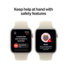 Apple Watch SE3 v2 pametna ura, GPS, 40mm, alu. ohišje, Starlight, Sand Sport Band - S/M (mjkr4wf/a)