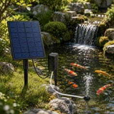 HOME & MARKER® Solarni prezračevalnik za ribnik, 2,5 W, IP65, črpalka z mikro mehurčki za oksigenacijo vode do 500 L | SUNPUMP