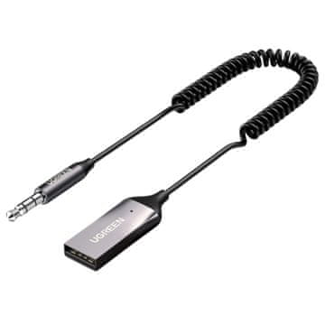 Ugreen Bluetooth 5.3 avdio sprejemnik USB kabel AUX avdio adapter črne barve (70601 CM309)