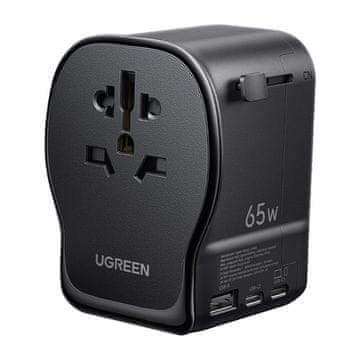 Ugreen S550 65W potovalni adapter 2xUSB-C 1xUSB-A