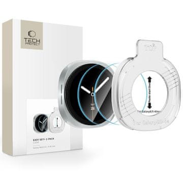 Tech-protect Easy Set 2x zaščitno steklo za Samsung Galaxy Watch 8 / 9 (40mm)