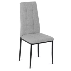BE TEX Oblazinjen jedilni stol siv moderni loft