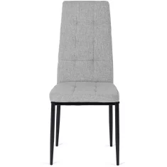 BE TEX Oblazinjen jedilni stol siv moderni loft