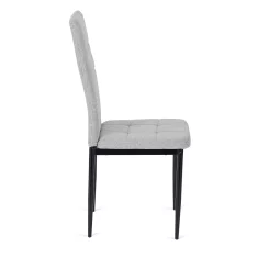 BE TEX Oblazinjen jedilni stol siv moderni loft