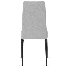 BE TEX Oblazinjen jedilni stol siv moderni loft