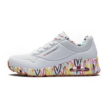 Skechers X Jgoldcrown Uno Loving Love ženske superge s srčki bele barve (155506-WHT) 39.0