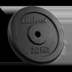 Rebel Litoželezna obremenitev 20 kg, luknja 31 mm, klasična plošča ACTIVE