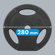 Rebel Bitumenski komplet za obremenitev 4x5kg 20kg luknja 31mm ploščati ročaji