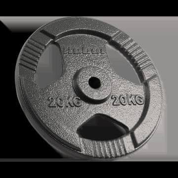 Rebel Utež iz litega železa 20 kg, luknja 31 mm, plošča z ročaji ACTIVE