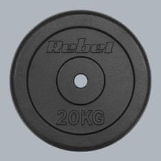 Rebel Litoželezna obremenitev 20 kg, luknja 31 mm, klasična plošča ACTIVE