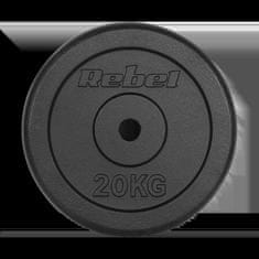 Rebel Litoželezna obremenitev 20 kg, luknja 31 mm, klasična plošča ACTIVE