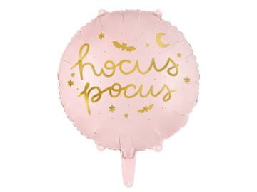 PartyDeco Folija balon Hocus Pocus, noč čarovnic, 45 cm, roza