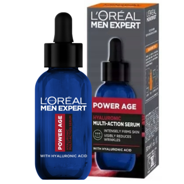 088323 L'Oréal Men Expert Power Age serum s hialuronsko kislino za moške 30 ml
