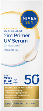128689 Nivea Sun Primer dnevni UV serum SPF 50+ 30 ml