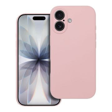 OEM Silikonski etui za iPhone 17, debeline 2 mm, združljiv z MagSafe, v barvi pudrasto roza