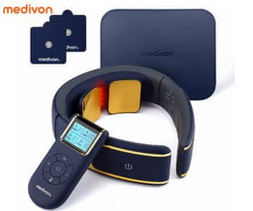 Medivon SMART EMS mišični elektrostimulator, celovita EMS mišična terapija, funkcija gretja / termopunkture, +2 elektrodi