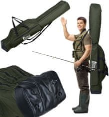 Gockowiak TORBA ZA RIBIŠKE PALICE S 3 PREDALI 160 CM DARILO ZA OČETA IN DEDK