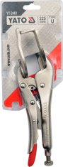 YATO Vpenjalne klešče, varilne, u-tip, 225 mm YT-2461