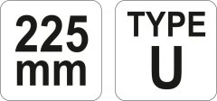 YATO Vpenjalne klešče, varilne, u-tip, 225 mm YT-2461