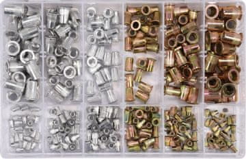 YATO Komplet zakovic, mešanica jekla, aluminija M3-M10, 300 kosov YT-36480