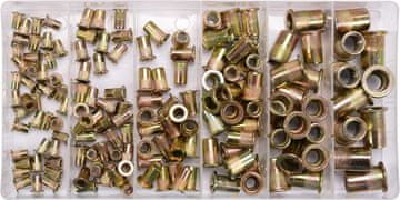 YATO KOMPLET JEKLENIH KOVIČNIH MATIC M3-M10, 150 KOSOV YT-36481