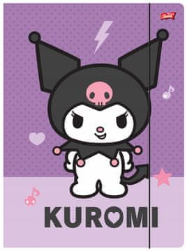 ST.Right KUROMI HELLO KITTY mapa za risanje A4 z elastiko