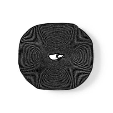 Nedis Držalo za vrvico z ježkom | Velcro | 1x zvitek z zanko | Črna
