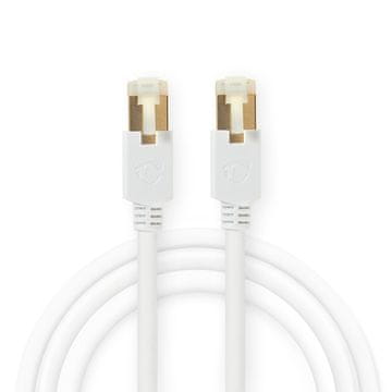 Nedis Omrežni kabel CAT6 | RJ45 moški | RJ45 moški | F/UTP | 10,0 m | Okrogla | LSZH / PVC | Bela | Škatla z okencem
