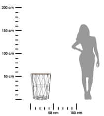 Atmosphera Kumi klubska mizica črna 47 cm