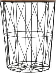 Atmosphera Kumi klubska mizica črna 47 cm