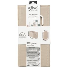 5Five® Bež škatla za shranjevanje 15 x 31 cm