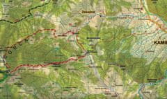 BAMIX Switzerland Gorce 1:35.000. Plastificiran turistični zemljevid.