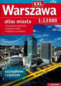 Varšava 1:13.000. XXL atlas mestnih cest. Izdaja 2025/2026.