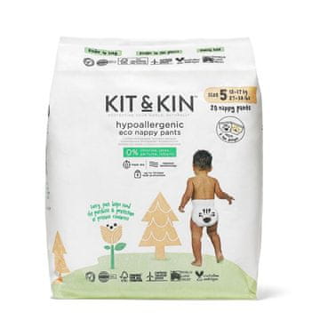 Plenice za enkratno uporabo za dojenčke, velikost 5 (12–17 kg), 20 kosov. KIT&KIN