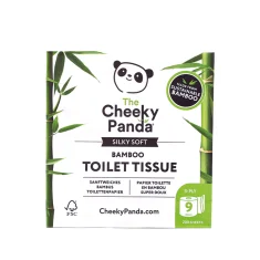 100% bambusov toaletni papir, Cheeky Panda, 9 rolic, FSC, hipoalergen