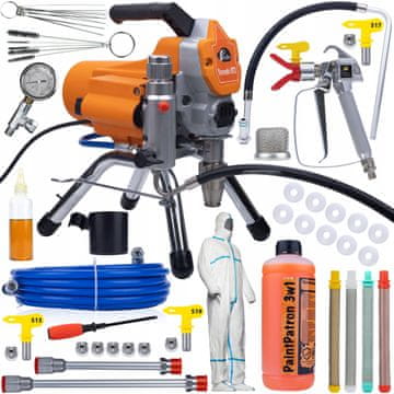 Rosfix Mega komplet lakirne enote Tornado RT2 UltraSpray 1800W 22MPA 2,2L/min z dodatki