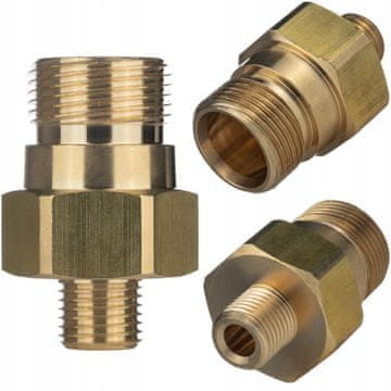 Rosfix BrassPro EasyLockTR22M-3/8M adapter - Kärcher EASY!Lock medeninasti adapter za 3/8" navoj za visokotlačne čistilnike