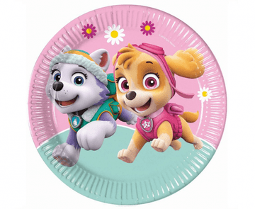 GoDan Papirnati krožniki Paw Patrol Skye & Everest 23 cm 8 kosov (brez plastike) | 93442