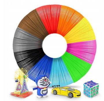 PCL Refills 3D Pen Set 10 filamentov 5 m barvni 1,75 mm