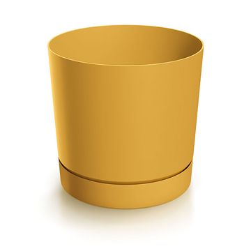 Cvetlični lonček TUBO PM 11 cm - gorčična