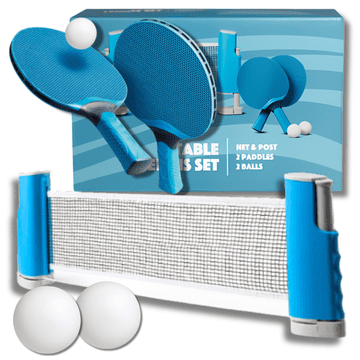 KOMPLET ZA NAMIZNI TENIS, PING PONG, 2 ŽOGICI Z ZLOŽLJIVO MREŽO