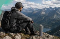 Termoska 500 ml + 3 skodelice Termo set iz nerjavečega jekla Turistično darilo SIVA