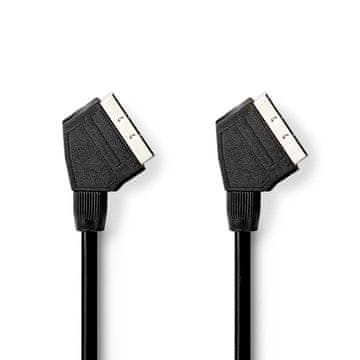 Nedis Kabel SCART | SCART moški | SCART moški | Ponikljano | 480p | 2,00 m | Okrogla | PVC | Črna | Škatla