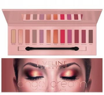 Eveline Cosmetics Eveline Angel Dream paleta senčil za oči 12 barv - mat stisnjena