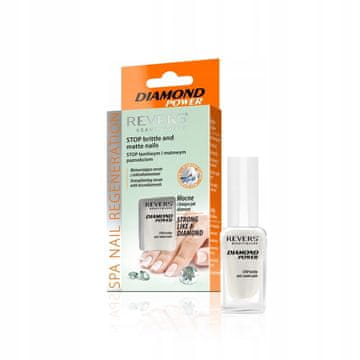 REVERS Serum za nohte Diamond Power z mikrodiamanti 10 ml (oranžen)