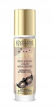 Eveline Cosmetics Eveline Variete tekoči osvetljevalec 02 Rose Gold 30 ml za sijaj obraza in telesa