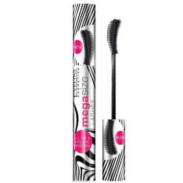 Eveline Cosmetics Maskara Eveline Mega Size Lashes črna 10 ml zgosti in podaljša trepalnice